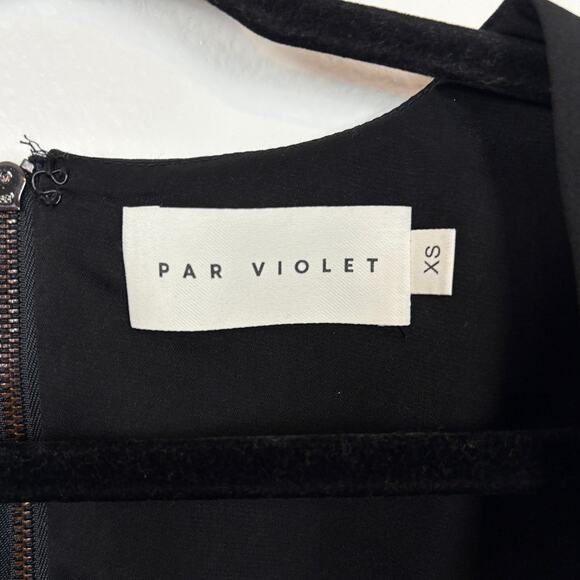 Par Violet Sweet Liberty Sweetheart Neckline Full Exposed Zip Back Crop Top XS - Picture 5 of 5